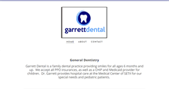 Desktop Screenshot of garrettdentalclinic.com